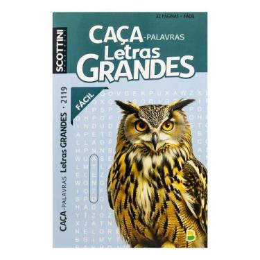 Imagem de Livro - Scottini Caça-Palavras Letras Grandes (32p) N.2119 (Fácil)