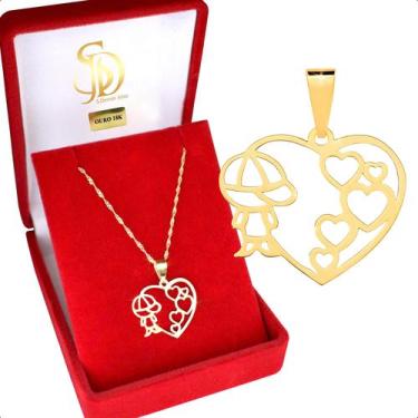 Imagem de Pingente Ouro 18k 750 Coração Menino - Paulistana Joias