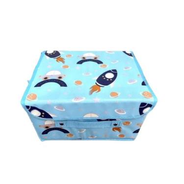 Imagem de Caixa Organizadora Infantil Multiuso Dobrável para Guarda Roupa Closet