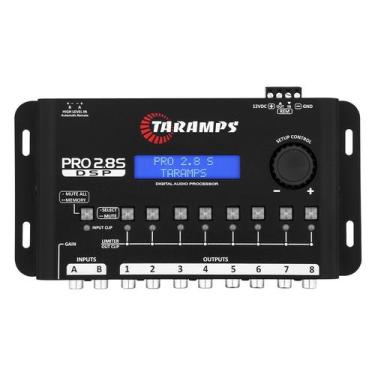 Imagem de Processador De Audio Digital Taramps Pro 2.8S Preto 8 Canais Crossover