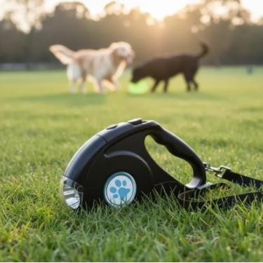 Imagem de Guia Retrátil 5m Cães e Gatos Até 20kg Passeio Pet - Sem Marca