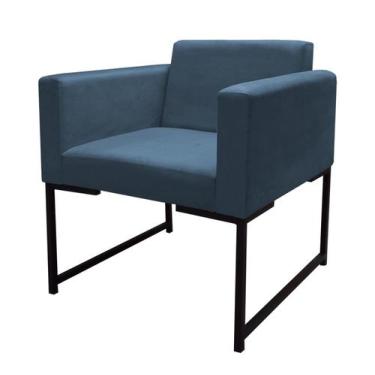 Imagem de Poltrona Decorativa Ferro Estilo Industrial Lazio - Gonçalves Decor, S