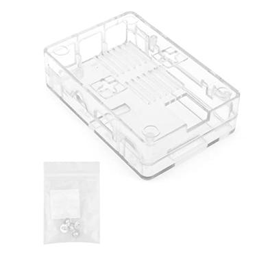 Imagem de Generic Capa Protetora Transparente para 3B/3B+ Com Opção de Instalação de Ventilador de Resfriamento de CPU, Suporte de Parede Pendurável para Proteção da Placa Principal de Microcomputador,