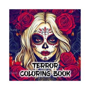 Imagem de Livro De Colorir Para Adultos 24 Páginas Capa Perolada Desenhos Simple