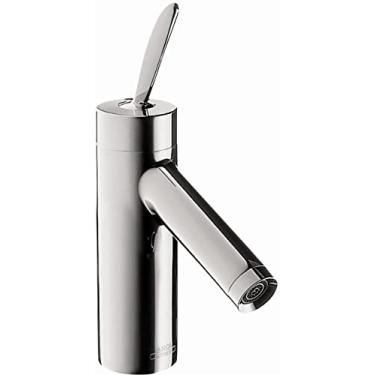 Imagem de AXOR Torneira para pia de banheiro Starck Classic Modern Premium polida à mão 1 alça 20 cm de altura cromada, 10010001