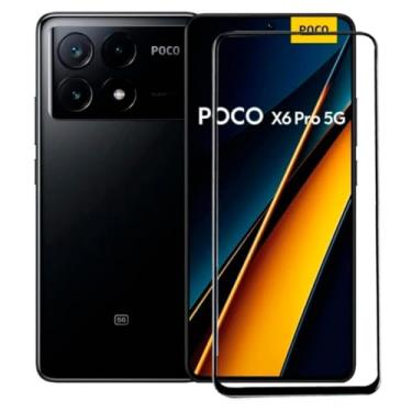 Imagem de [GL CASES] Película Para Poco X6 Pro Vidro Temperado Anti Impacto Risco 3D 9H Pelicula Xiaomi Poco X6 Pro Protetor De Tela Com Cobertura Total + Kit De Limpeza