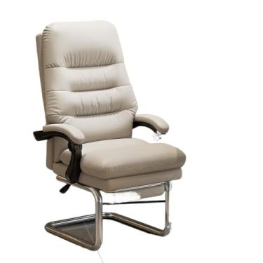 Imagem de KEG801302 Cadeira de escritório confortável reclinável cadeira de escritório com base de arco fixo para casa executiva chefe cadeira de jogos sentada longa