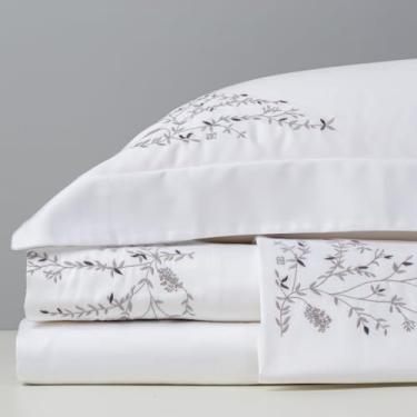 Imagem de Artelassê Jogo de Lençol Queen 400 Fios Raffinato Branco/Cinza