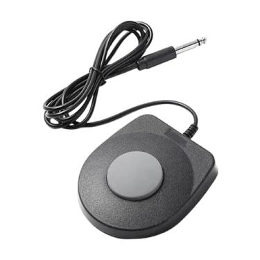 Imagem de Fenteer Pedal de Sustain Preto, Pedal de Bateria, Peças para Instrumentos Musicais, Piano de Rolo Manual, Pianos Digitais, Interface de 6.5 Mm