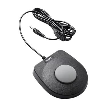 Imagem de MERIGLARE Pedal de Sustain Preto - Reparo Profissional - Fácil de Usar - Pedal Eletrônico de Sustain - Peças para Instrumentos Musicais - Bateria - Pianos, Interface de 3.5 Mm