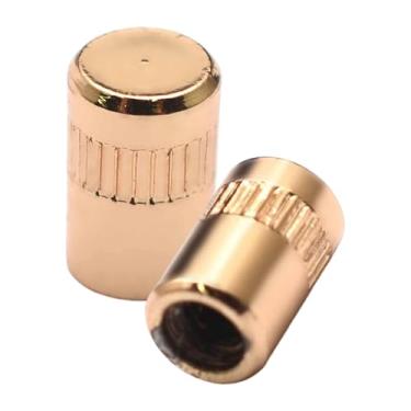 Imagem de Fenteer 2x Ponteiras para Seletor de Captadores de Guitarra, Acessórios para Guitarras Elétricas, Tampas para Botões de Seletor, Ouro Sae 8 a 32