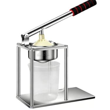 Imagem de Diydeg Espremedor Manual, Extrator Ergonômico de Suco de Frutas Frescas de Aço Inoxidável Espremedor Manual de Frutas Cítricas Portátil de Laranja para Laranja, Limão e