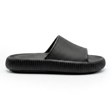 Imagem de Chinelo Masculino Nuvem Anatômico Fitscarpa EVA Premium Ortopédico Confort (Preto, BR, Adulto, Faixa Numérico, 41, 42)