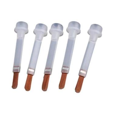 Imagem de Pincéis Descartáveis Para Unhas Com Cabo Marrom Para Frascos De 15ml, 