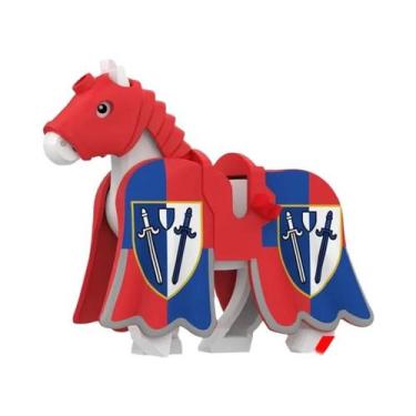 Imagem de Figuras De Soldados Cavaleiros Medievais Com Armaduras E Cavalos De Gu