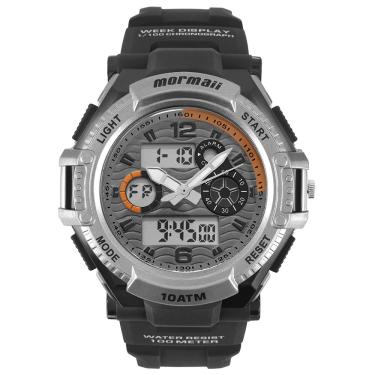 Imagem de Relógio Mormaii Masculino Ref: Mom8032f/8l Esportivo Anadigi Black