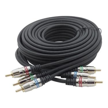 Imagem de Cabo 3rca Profissional Áudio E Vídeo Componente Reforçado