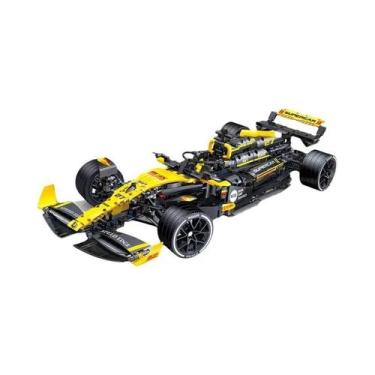 Imagem de Brinquedo De Blocos De Montar De Piloto De Corrida Renault F1 Em Escal
