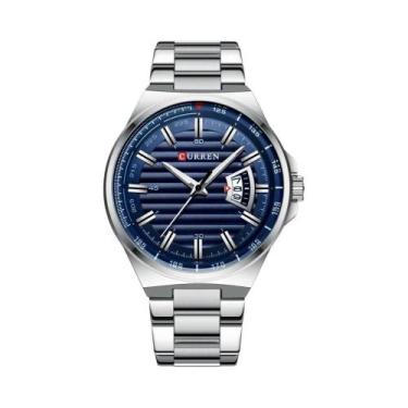 Imagem de Relógio De Pulso Masculino Com Mostrador Grande, À Prova d'Água, Em Aç