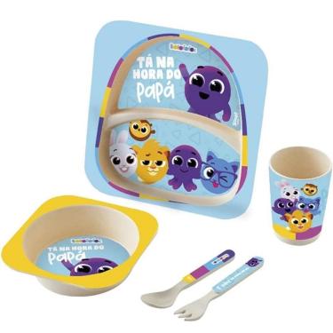 Imagem de Kit Alimentaçao 5 Peças Oficial Bolofofos Zoop BABY