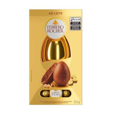 Imagem de Ovo de Páscoa Ferrero Rocher ao Leite 137,5g