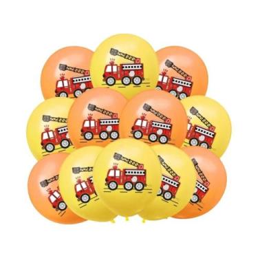 Imagem de Conjunto De Balões De Festa De Caminhão De Bombeiros Para Crianças, 12
