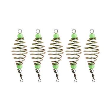Imagem de Cesto De Isca Para Pesca De Carpa 5 Peças Com Mola, Suporte Para Cesto