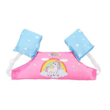 Imagem de Boia Infantil Colete Flutuador Infantil Unicórnio Dm Toys