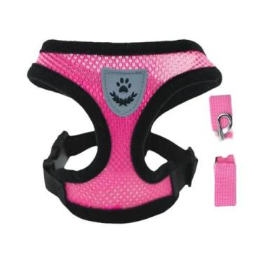 Imagem de Coleira Peitoral Respirável Para Cães Pequenos E Gatos, Arnês De Verão