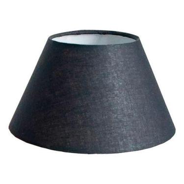 Imagem de Cúpula de Abajur de Tecido Algodão soquete nacional Ref 24 Preto - TAN