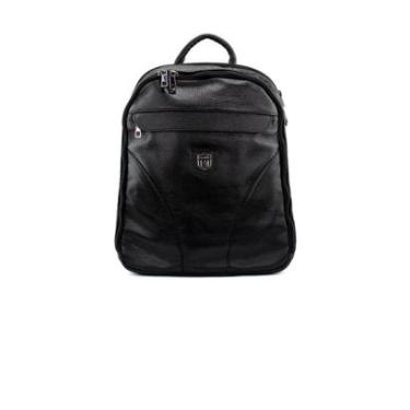 Imagem de Mochila Masculina Couribi Porta Notebook Couro Preto-Masculino