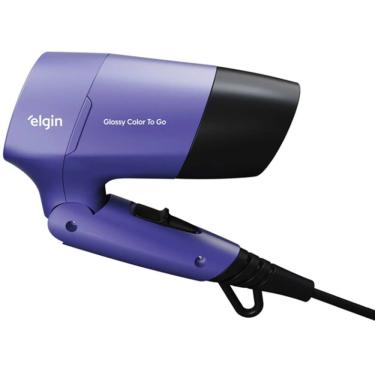 Imagem de Secador de Cabelos Viagem Compact Elgin Roxo 1000W Bivolt