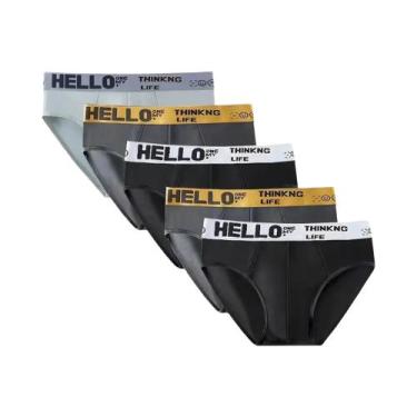 Imagem de Conjunto De 5 Peças De Cuecas Masculinas Respiráveis E Elásticas, Conf
