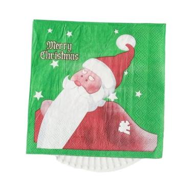 Imagem de Guardanapos Descartáveis De Natal Com Arte De Decoupage De Papai Noel 