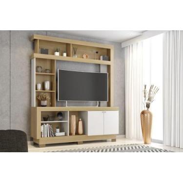 Imagem de Estante Home para TV MALI Até 50 Polegadas com Nichos e Portas Rack co
