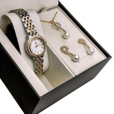 Imagem de Relógio Feminino Champion Original Dourado Resistente Água