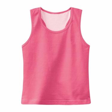 Imagem de Blusa de Regata Infantil Feminina Rosa 3 Anos - Basic +