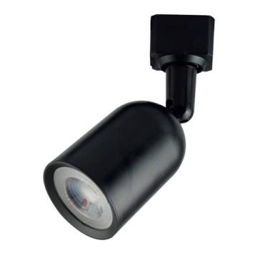 Imagem de Spot para trilho, com led integrado, preto, 5w, 4000k, 127v/220v - Lum