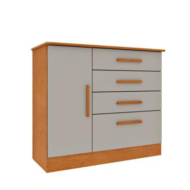 Imagem de Comoda 4 Gavetas com Sapateira Chicago Tcil