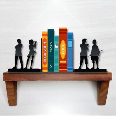 Imagem de Aparador Porta Livros Naruto Shippuden Personagens - Fabrica Geek