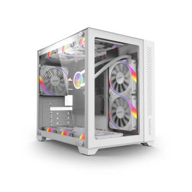 Imagem de Gabinete Gamer Forcefield White Ghost Vidro Pcyes