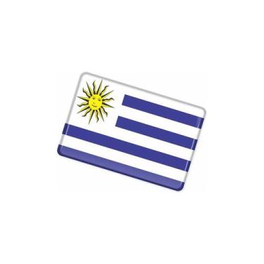 Imagem de Adesivo Bandeira Uruguai Alto Relevo Caminhão 15cm - SPTS