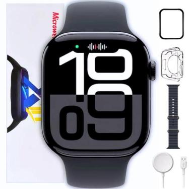 Imagem de Novo Smartwatch S10 Amoled com GPS NFC Android iOS C/ Pulseira Ocean -