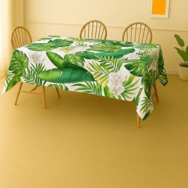 Imagem de Toalha De Mesa Super Termica Folhagem Rolo 1,40x20,00m Vinil PVC - Pla