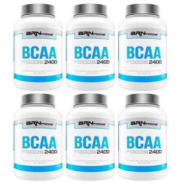 Imagem de Kit 6x BCAA 2400 - 200 cáps – BRN Foods-Unissex