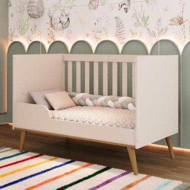 Imagem de Berço Mini Cama Ludmila Off White - Carolina Baby
