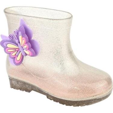 Imagem de Galocha Infantil Luelua Transparente Borboleta Baby-Feminino