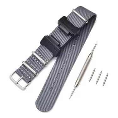 Imagem de Pulseira Nylon Para Relógio Ga-100 Ga-110 Ga-120 Gd Dw 5600.LC39 - Sup