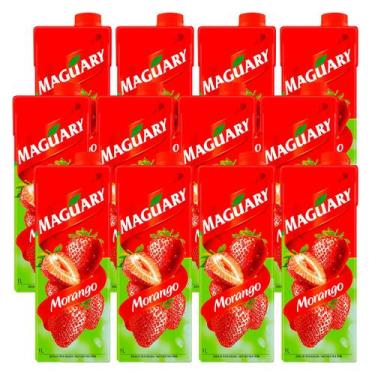 Imagem de Suco Maguary Néctar de Morango 1l 12 Unidades
