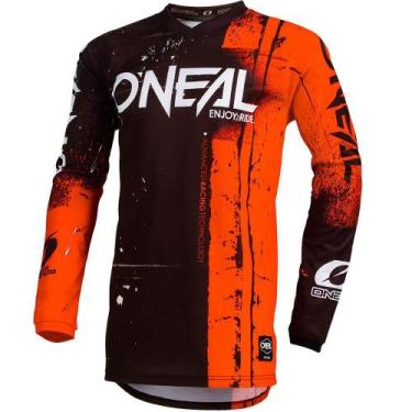 Imagem de Camisa Oneal Element Shred, P, Laranja